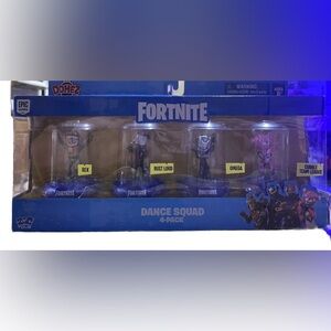 New Domez Fortnite Dance Squad Action Figures 4pk Open Damaged Box